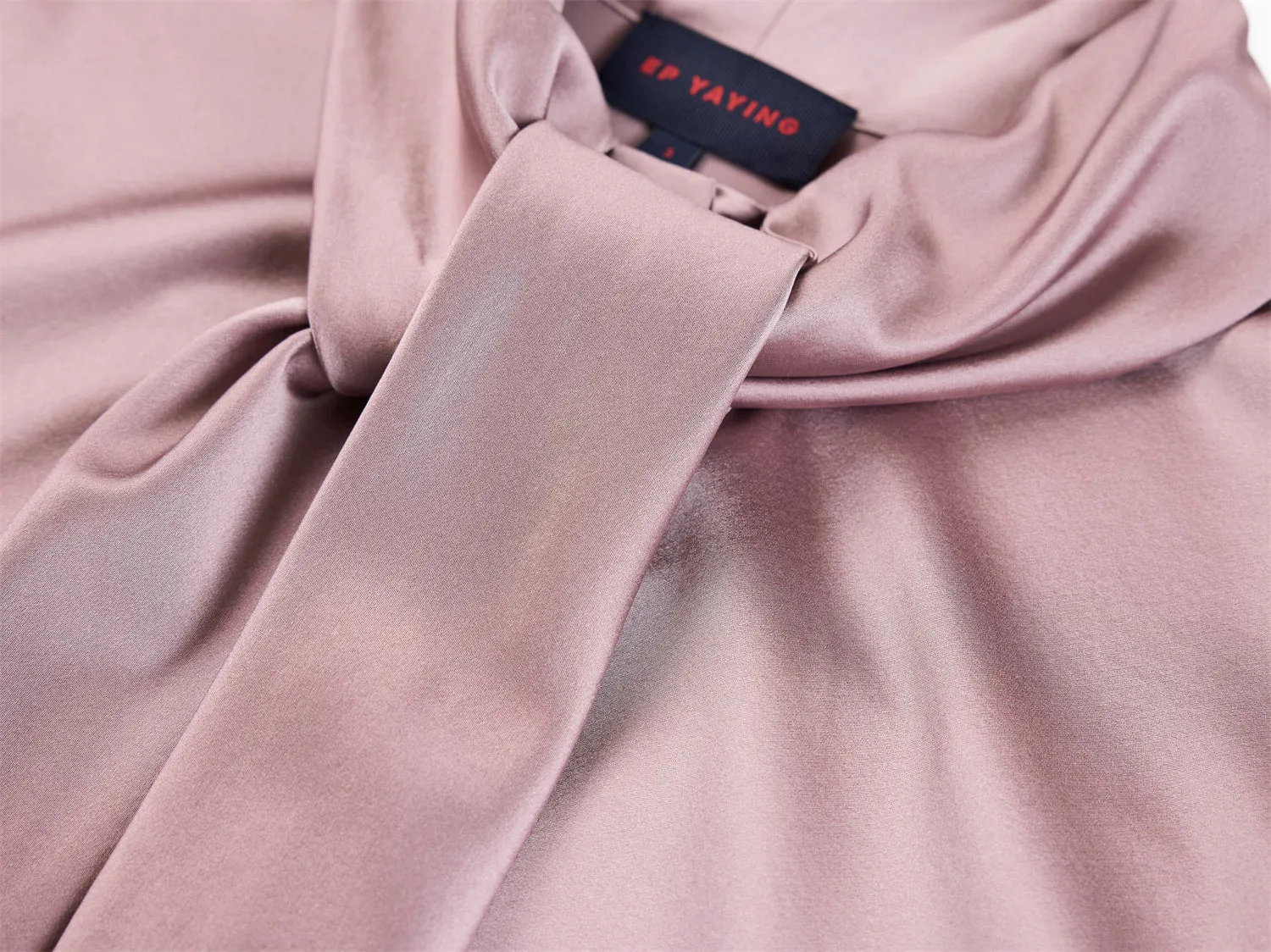 EP YAYING Silk Long-Sleeve Shirt