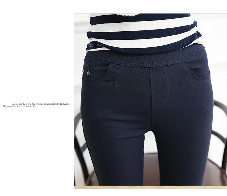 Wjczt Winter High Waist Leggings Women Pants Black Punk Thick Jeggings Fashion Slim Legging Trousers RZF1403